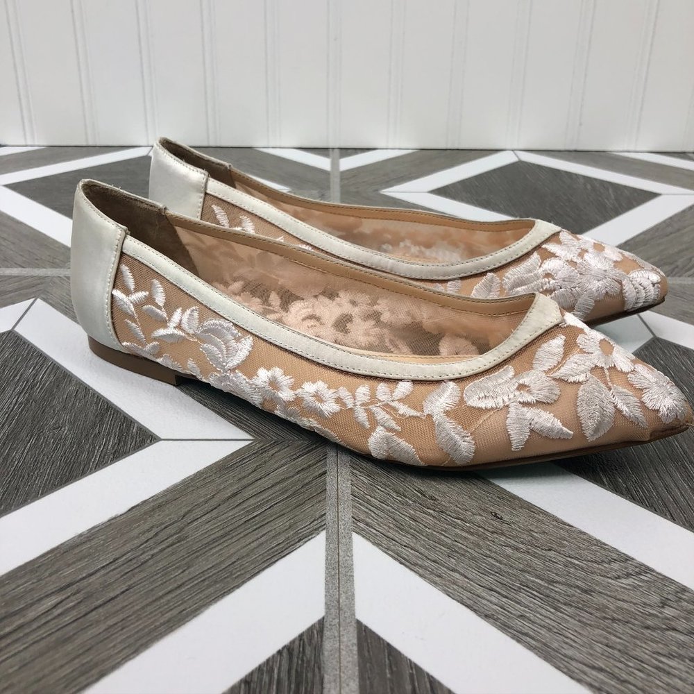 Betsey Johnson Leah White Wedding Flats